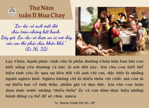 Thứ Năm tuần II Mùa Chay