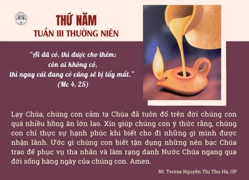 Thứ Năm tuần III thường niên