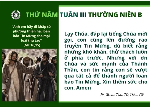 Thứ Năm tuần III Thường niên B