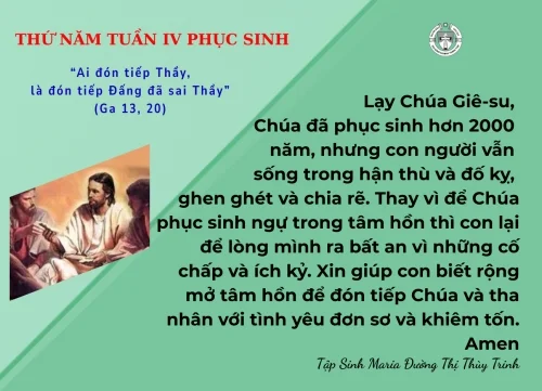 Thứ Năm tuần IV Phục Sinh