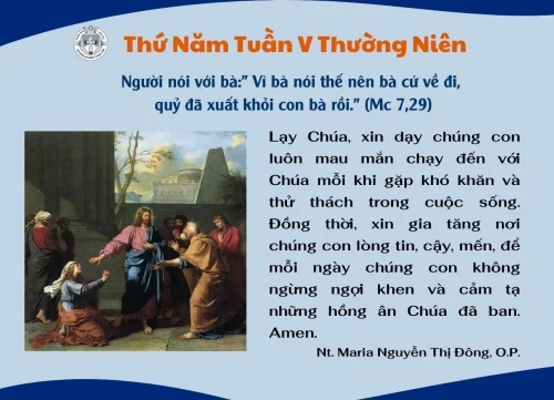 Thứ Năm tuần V thường niên