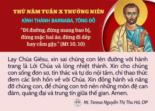Thứ Năm tuần X Thường niên