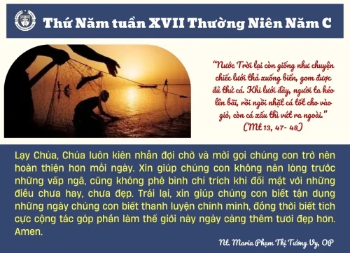 Thứ Năm Tuần XVII Thường Niên Năm C