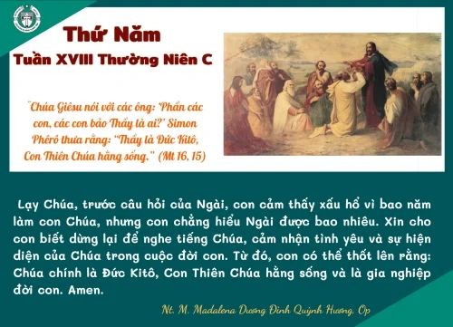 Thứ Năm tuần XVIII Thường niên
