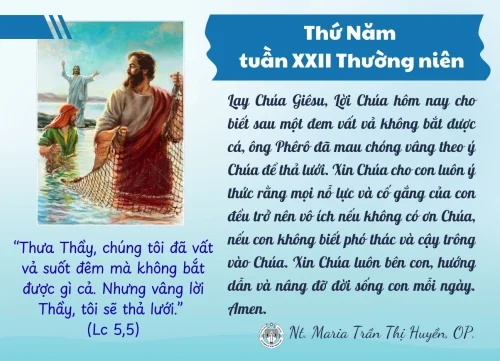 Thứ Năm tuần XXII Thường niên