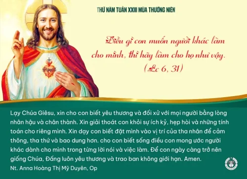 Thứ năm tuần XXIII Thường niên A
