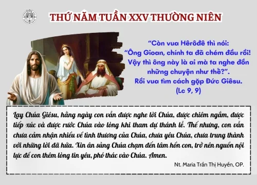 Thứ Năm tuần XXV thường niên