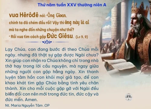 Thứ năm tuần XXV thường niên A