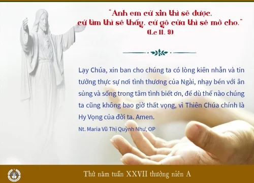 Thứ năm tuần XXVII thường niên A