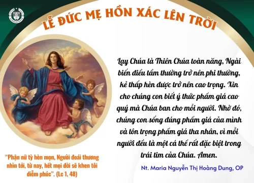 Thứ Sáu Lễ Mẹ Hồn xác lên Trời