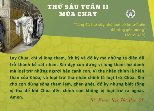 Thứ Sáu tuần II Mùa Chay