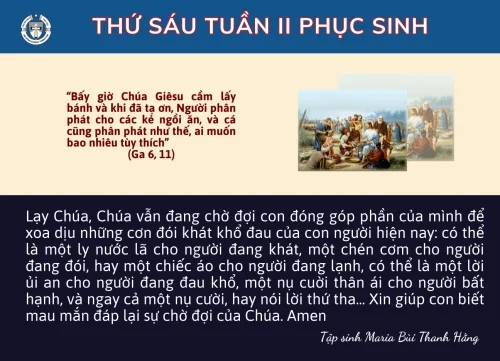 Thứ Sáu tuần II Phục Sinh