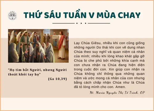 Thứ Sáu Tuần V Mùa Chay