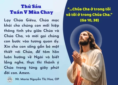 Thứ Sáu tuần V Mùa Chay