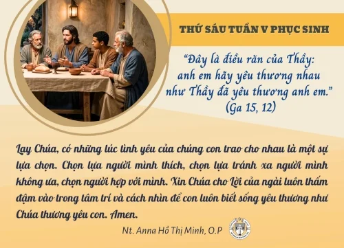 Thứ Sáu tuần V Phục Sinh