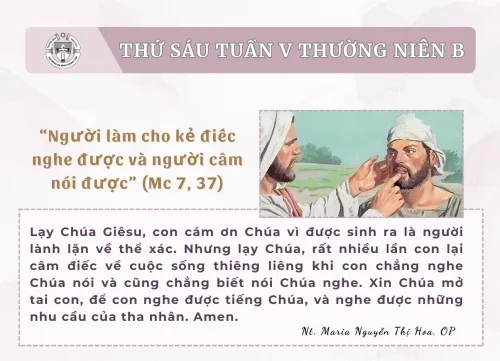 Thứ Sáu tuần V Thường niên B