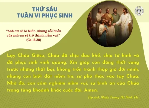 Thứ Sáu tuần VI Phục Sinh