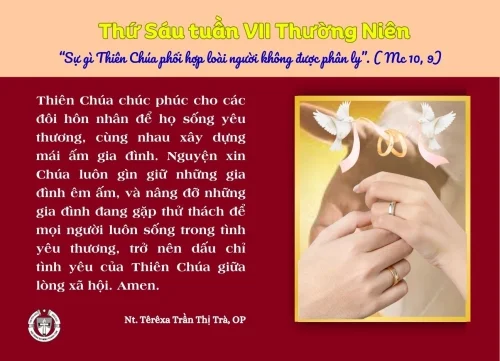 Thứ Sáu tuần VII Thường NIên B