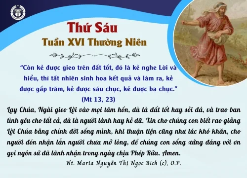 Thứ Sáu tuần XVI thường niên
