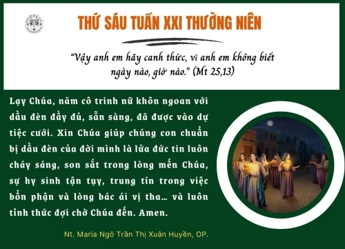 Thứ Sáu tuần XXI Thường niên B