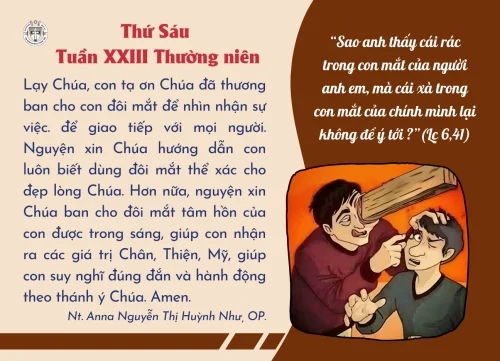Thứ Sáu tuần XXIII thường niên