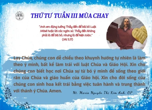 Thứ Tư tuần III Mùa Chay