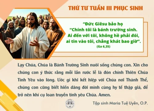 Thứ Tư tuần III Phục Sinh