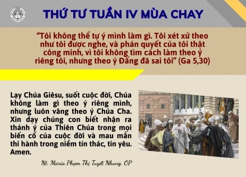 Thứ Tư Tuần IV Mùa Chay