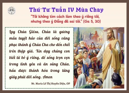 Thứ Tư tuần IV Mùa Chay