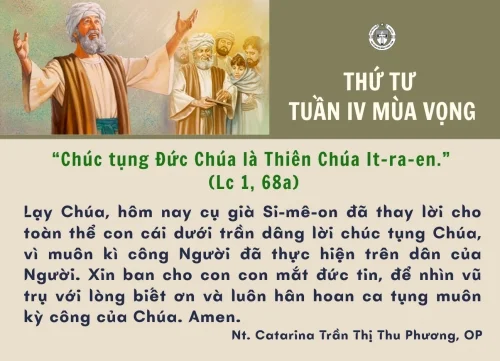 Thứ Tư tuần IV mùa vọng