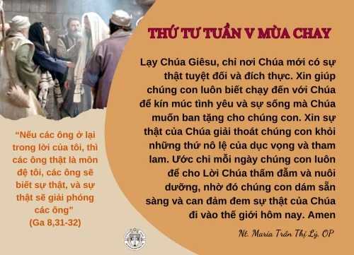 Thứ Tư Tuần V Mùa Chay