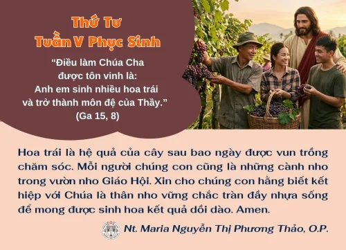 Thứ Tư tuần V Phục Sinh