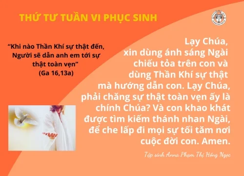 Thứ Tư tuần VI Phục Sinh