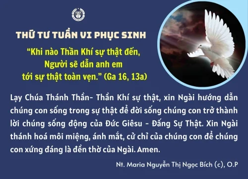 Thứ Tư tuần VI Phục Sinh