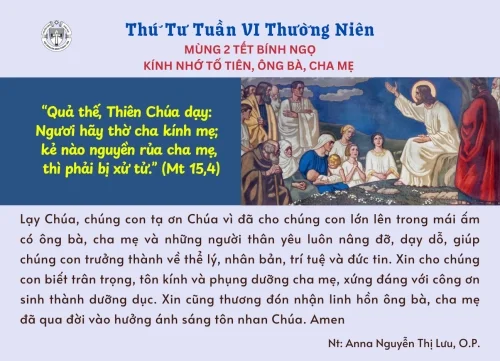 Thứ Tư tuần VI thường niên