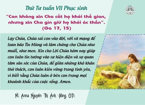 Thứ Tư tuần VII Phục Sinh