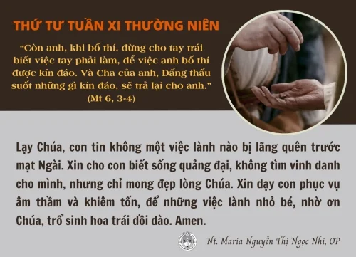 Thứ Tư tuần XI Thường niên
