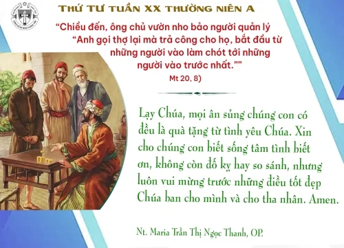 Thứ tư tuần XX Thường niên A