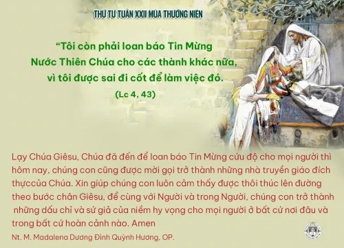 Thứ tư tuần XXII Thường niên A