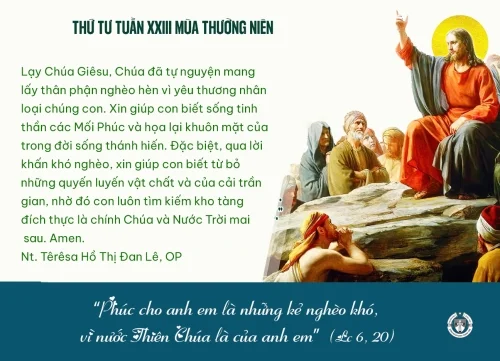 Thứ tư tuần XXIII Thường niên A