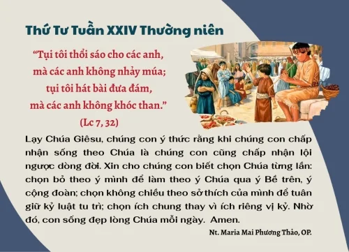 Thứ Tư tuần XXIV thường niên