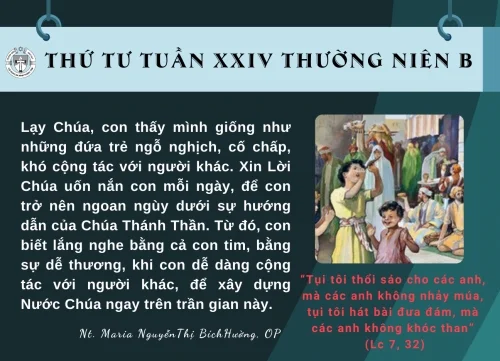 Thứ Tư Tuần XXIV Thường Niên B