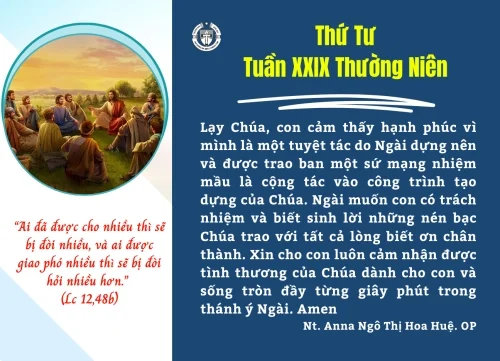 Thứ Tư tuần XXIX thường niên