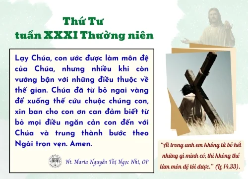 Thứ Tư tuần XXXI thường niên