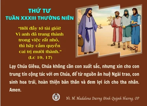 Thứ Tư tuần XXXIII thường niên