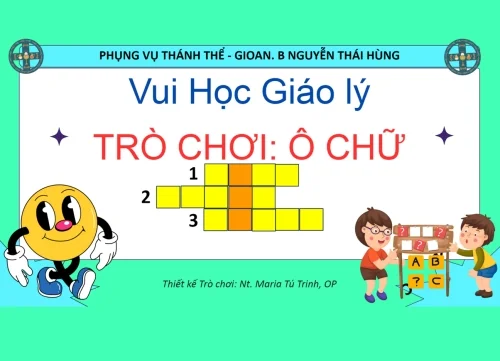 Vui học giáo lý: Trò chơi ô chữ