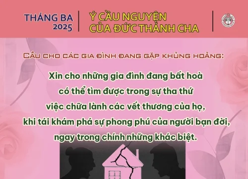 Ý cầu nguyện của Đức Thánh Cha - Tháng 03/2025