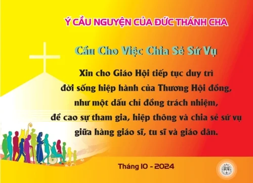 Ý cầu nguyện của Đức Thánh Cha - Tháng 10/2024