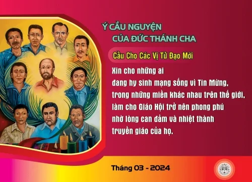 Ý cầu nguyện của Đức Thánh Cha - Tháng 3/2024