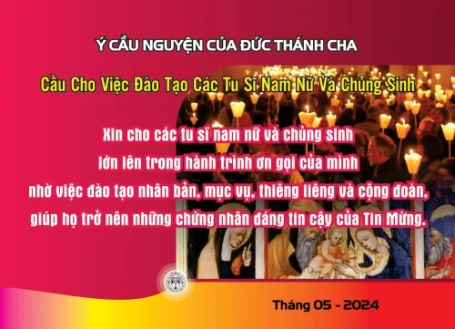 Ý cầu nguyện của Đức Thánh Cha - Tháng 5/2024